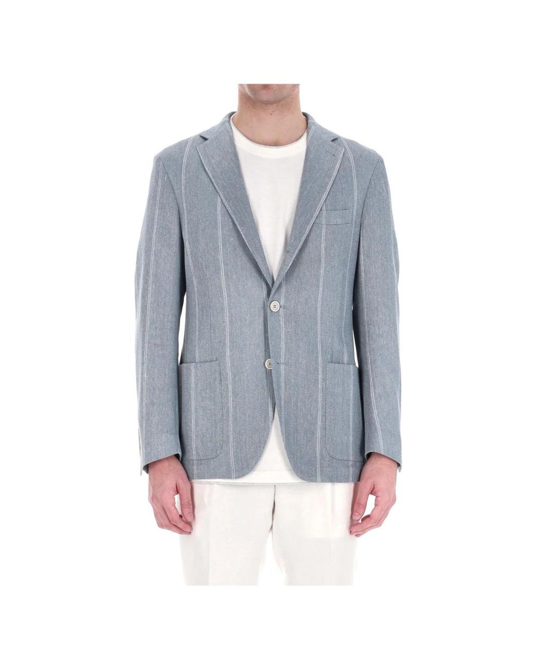 Eleventy Blue Blazers for men