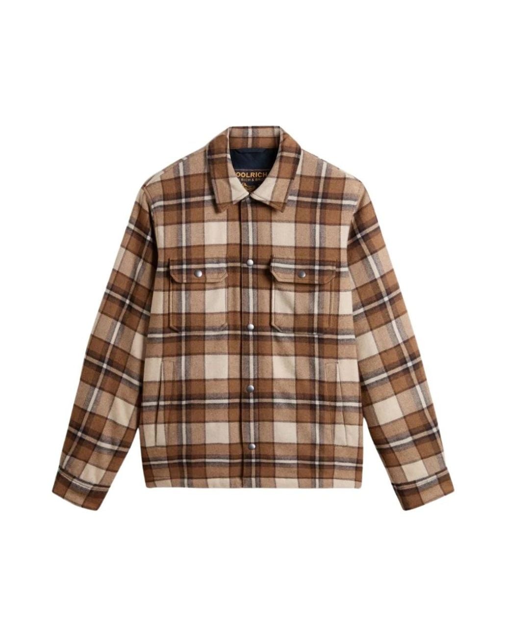 Woolrich Brown Light Jackets for men
