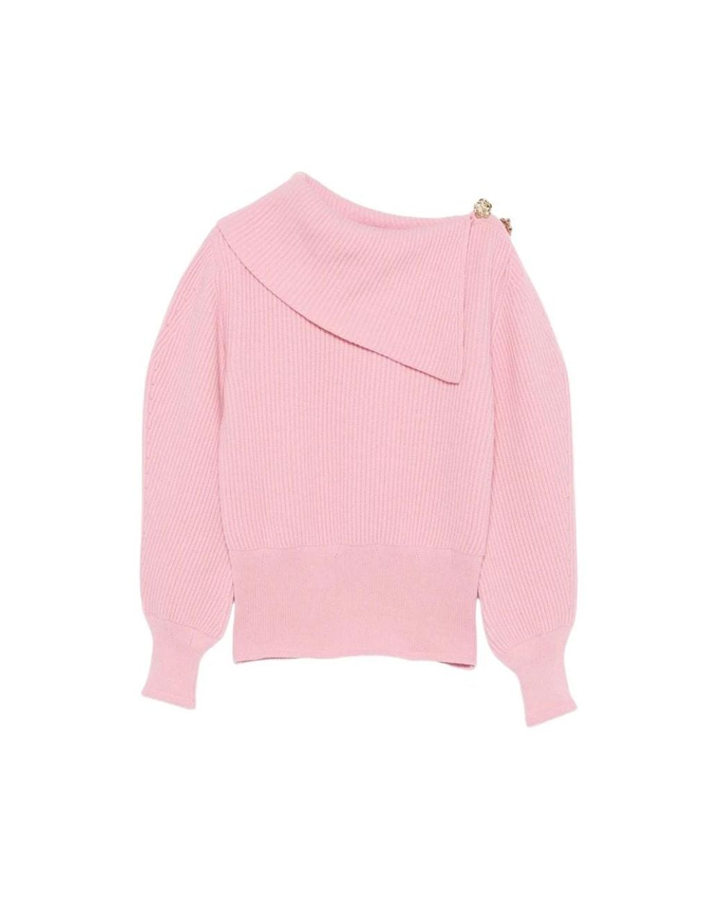Blumarine Pink Round-Neck Knitwear