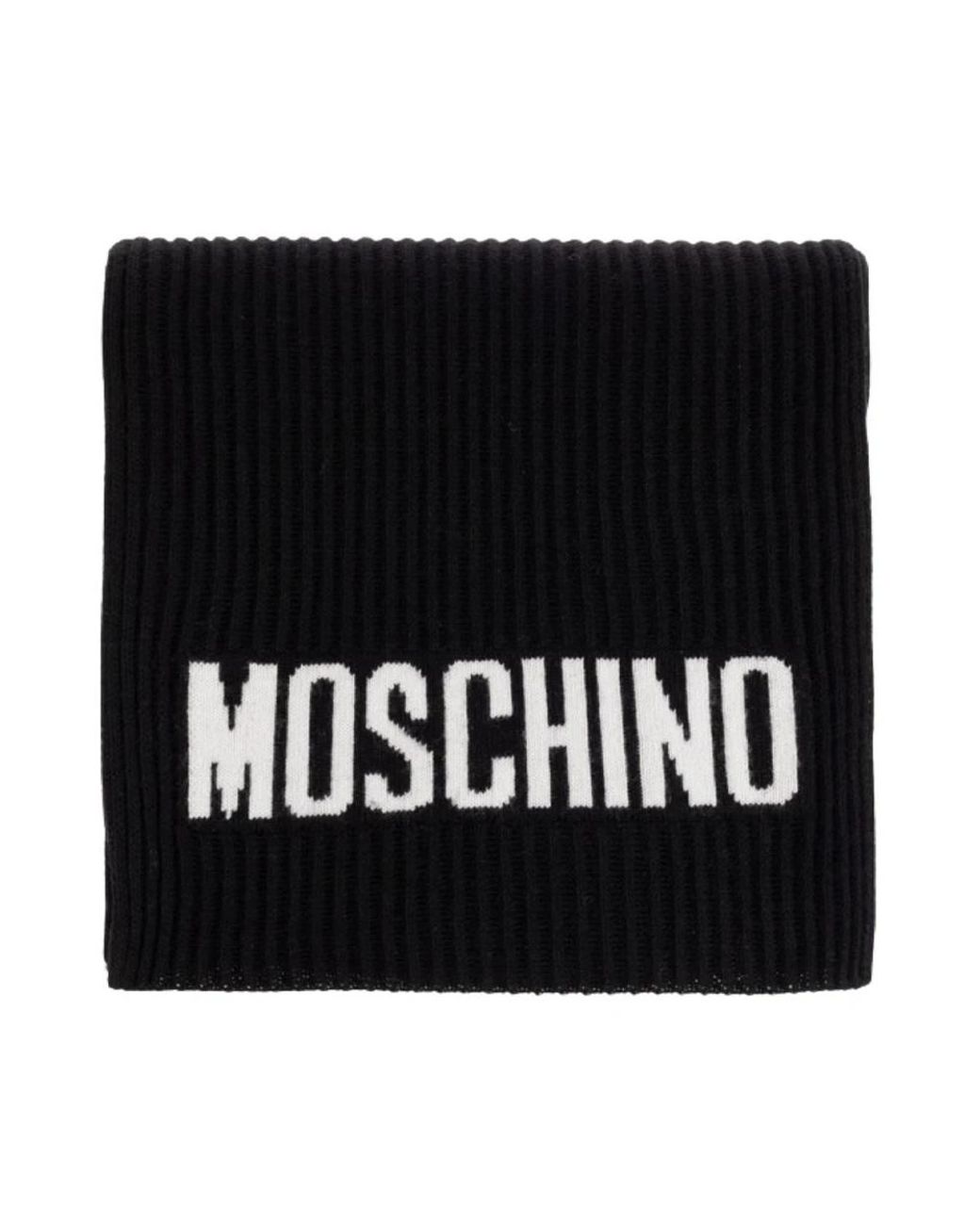 Moschino Black Winter Scarves