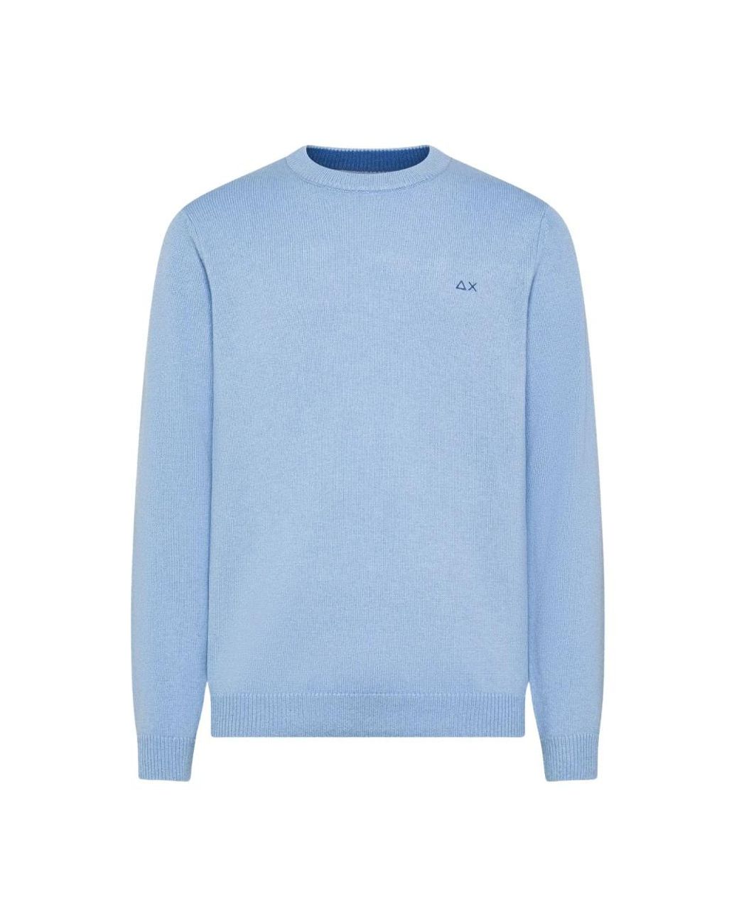 Sun 68 Trui Warm Wol in het Blue voor heren