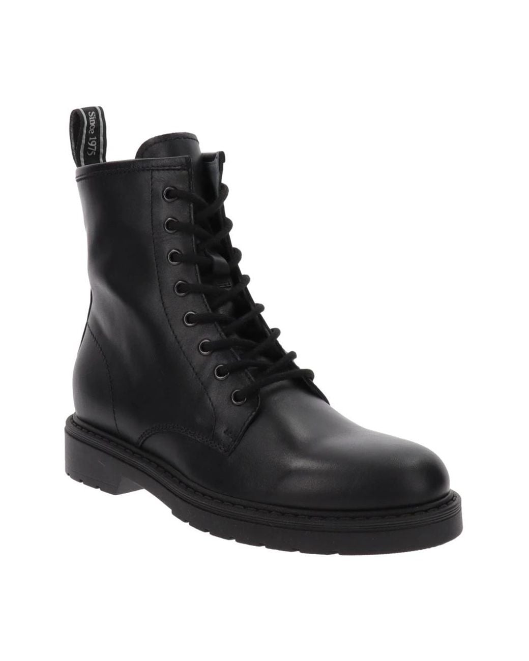 Nero Giardini Black Lace-Up Boots