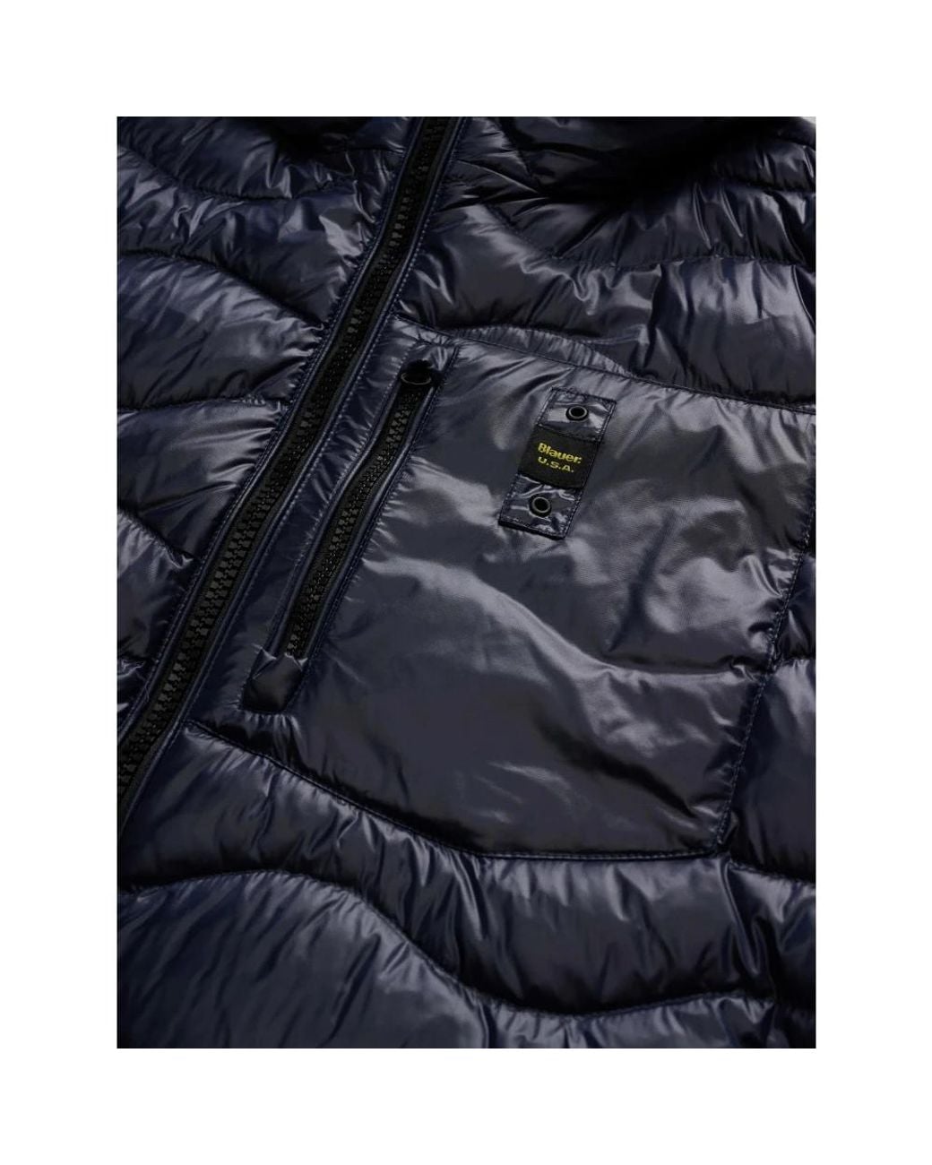Down Jackets Blauer de hombre de color Blue