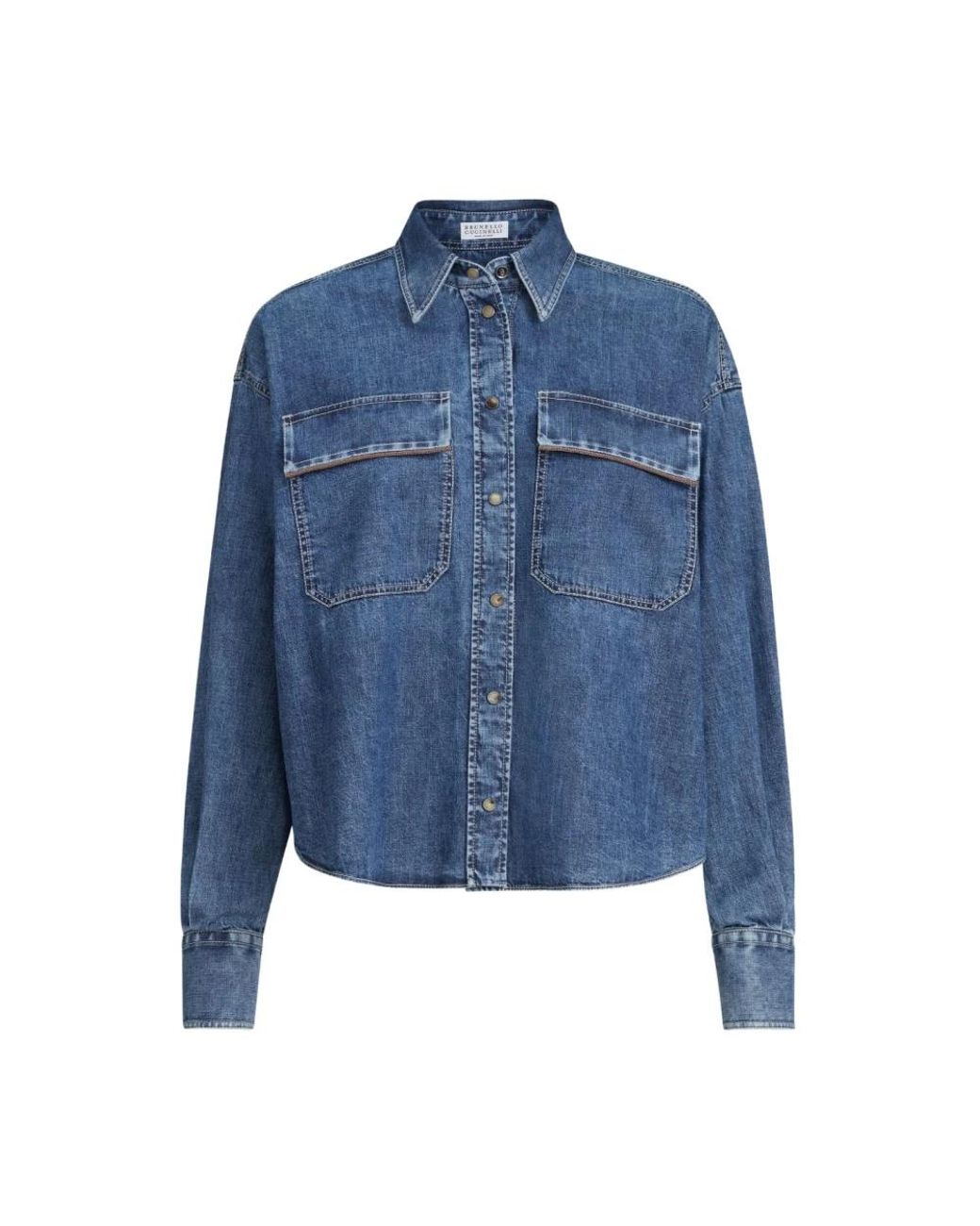 Brunello Cucinelli Blue Shirts