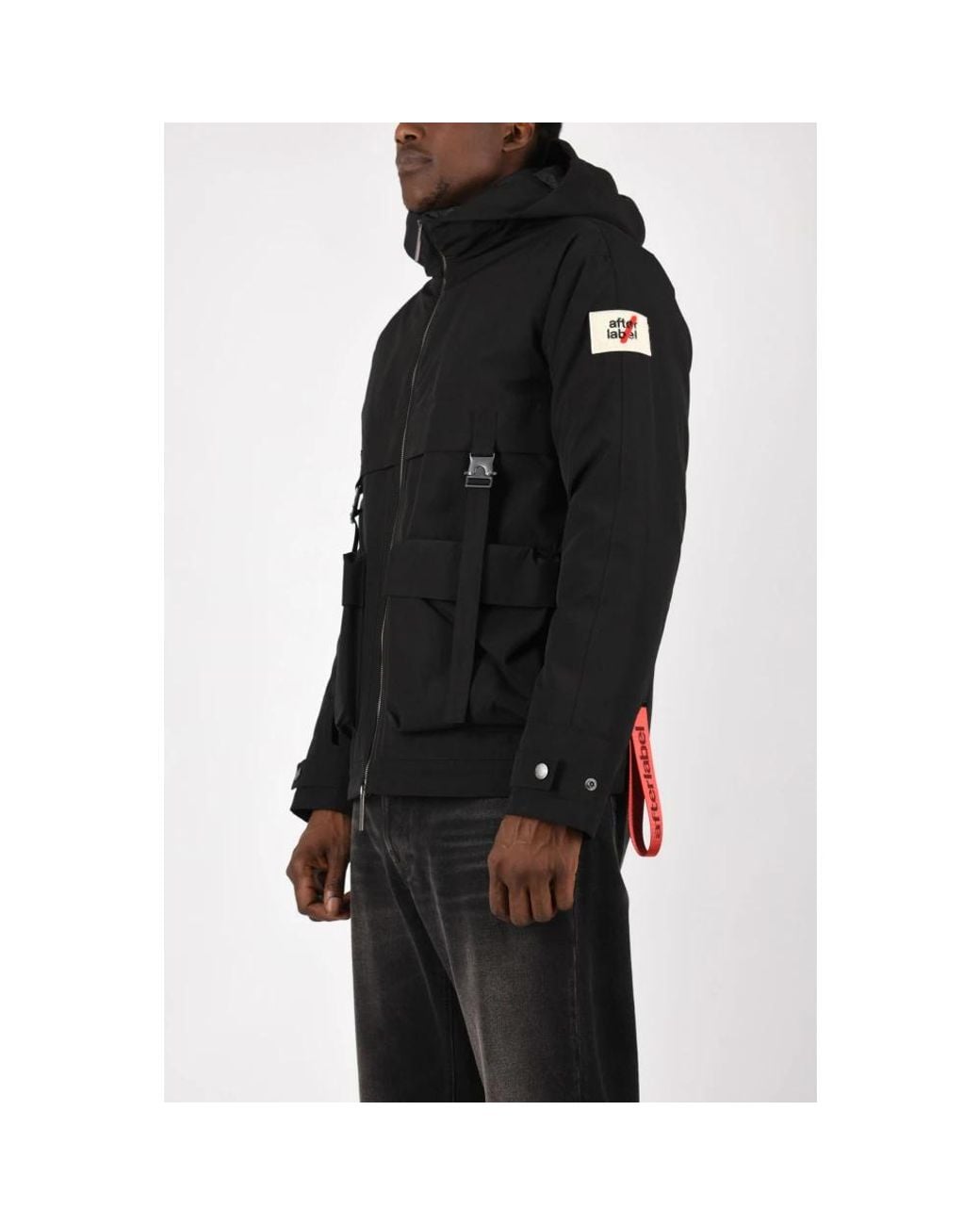 Winter Jackets AFTER LABEL de hombre de color Black