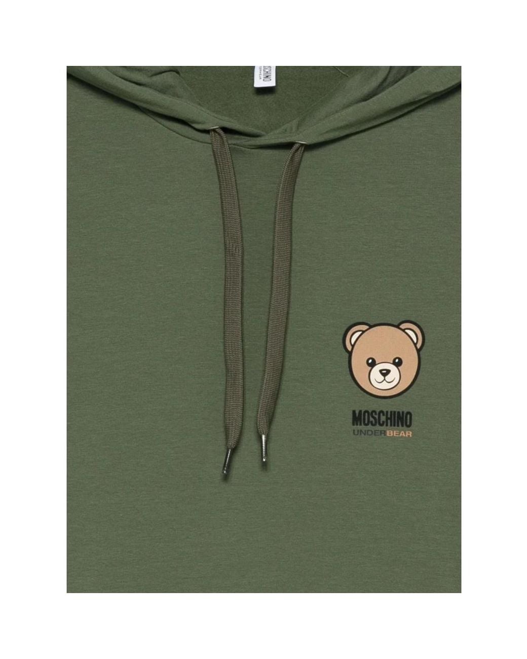 Moschino Green Hoodies for men