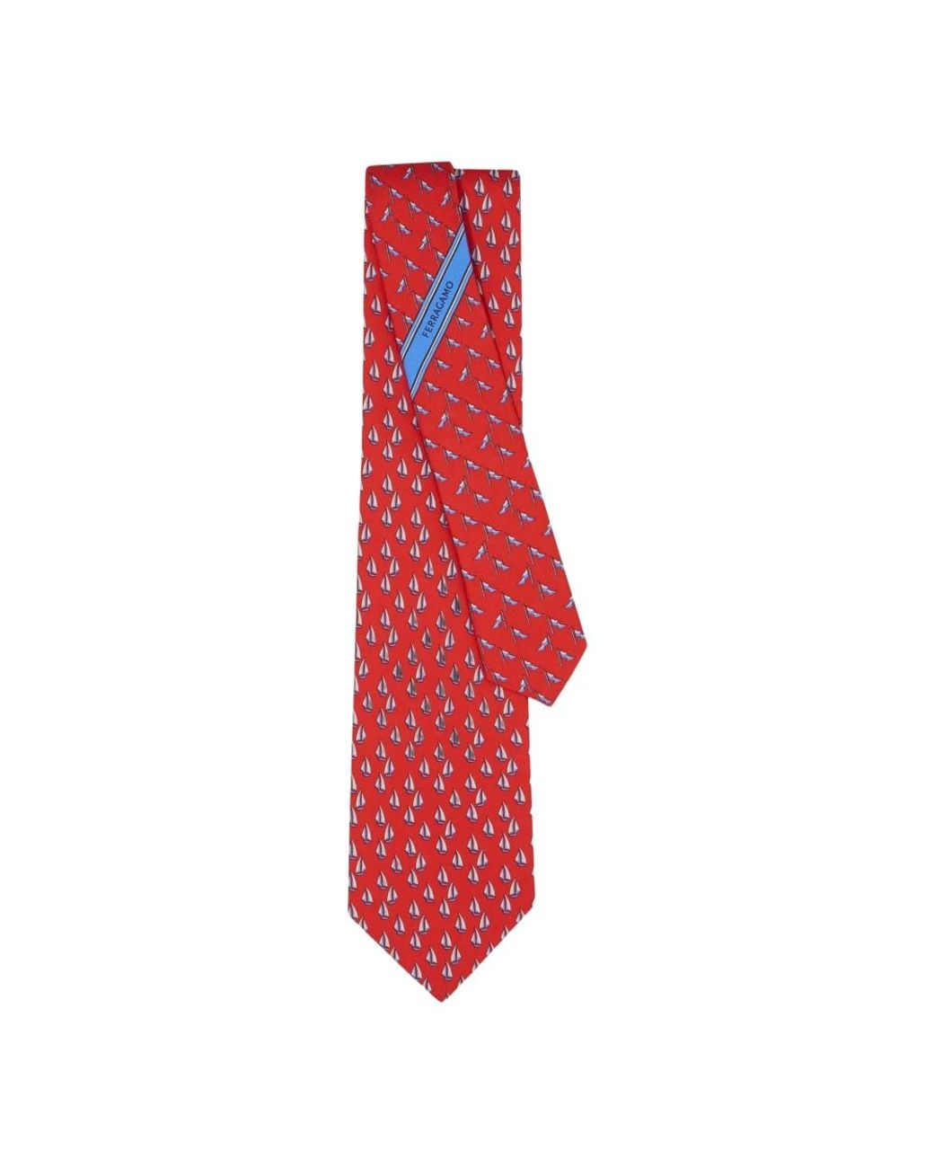 Ties Ferragamo pour homme en coloris Red