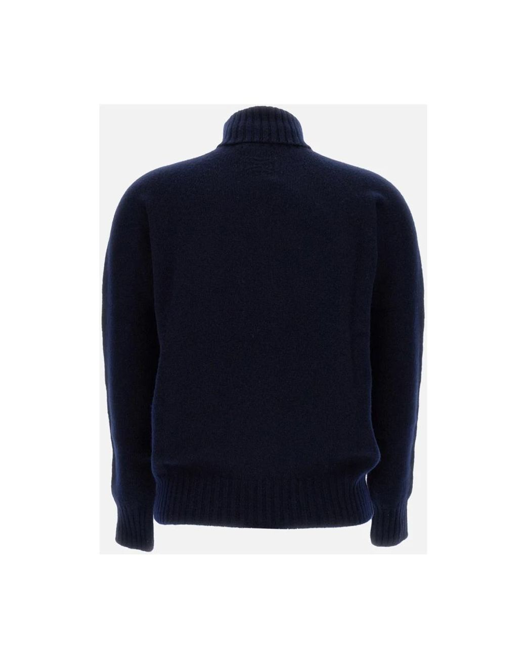 Drumohr Blue Turtlenecks