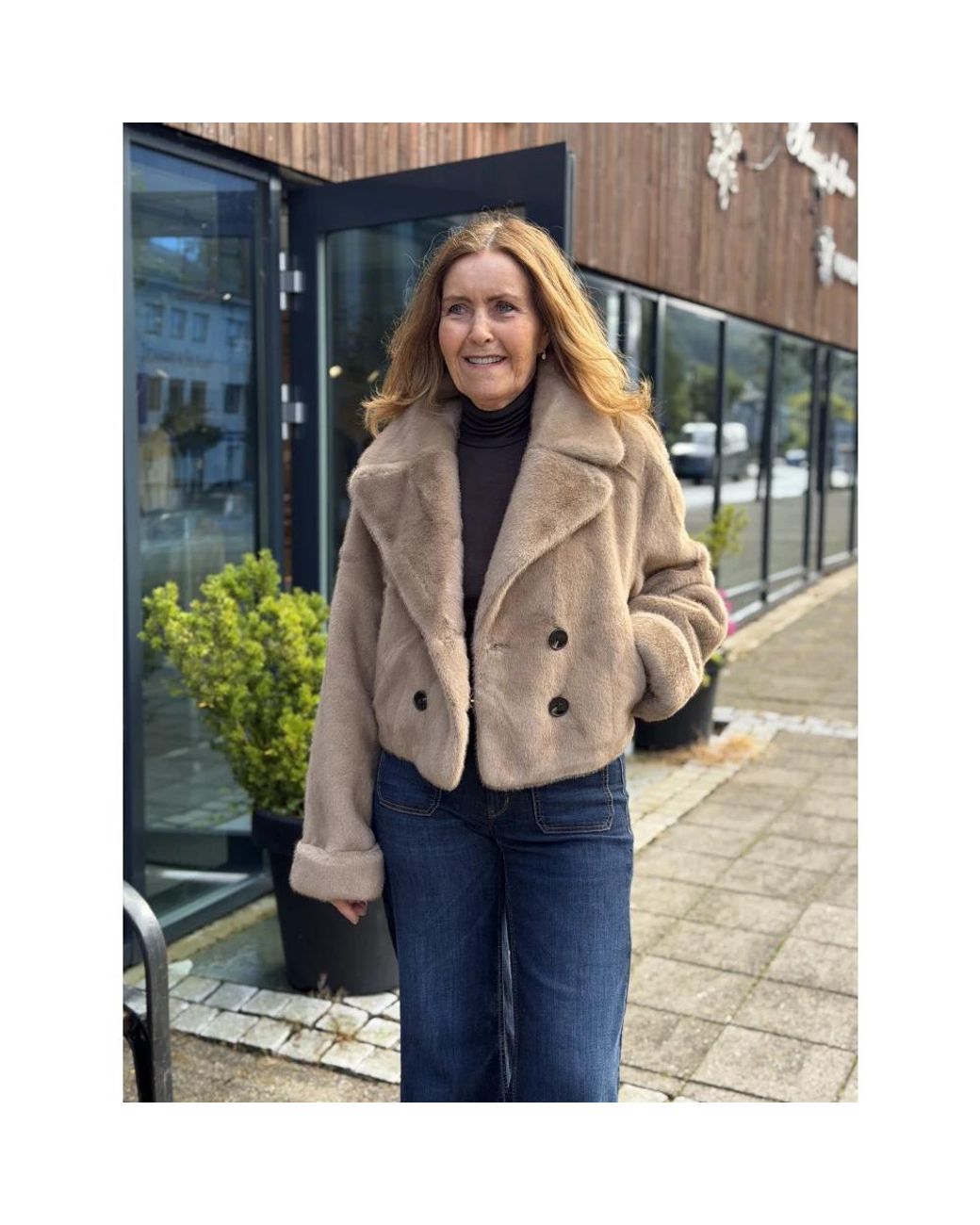 Notyz Natural Faux Fur & Shearling Jackets