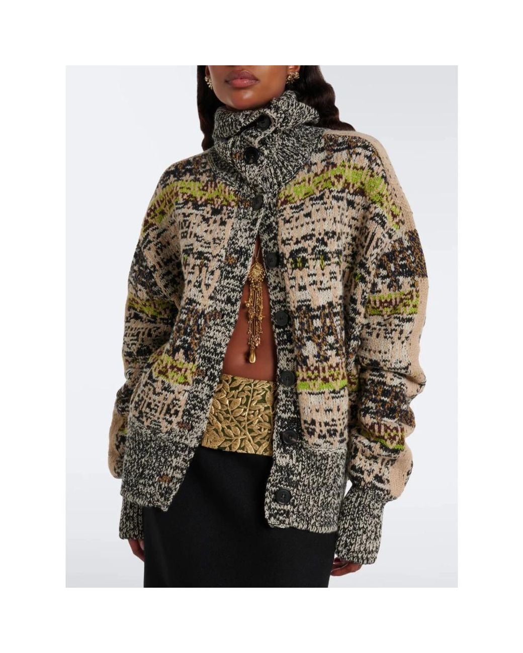 Cardigans Dries Van Noten de color Green