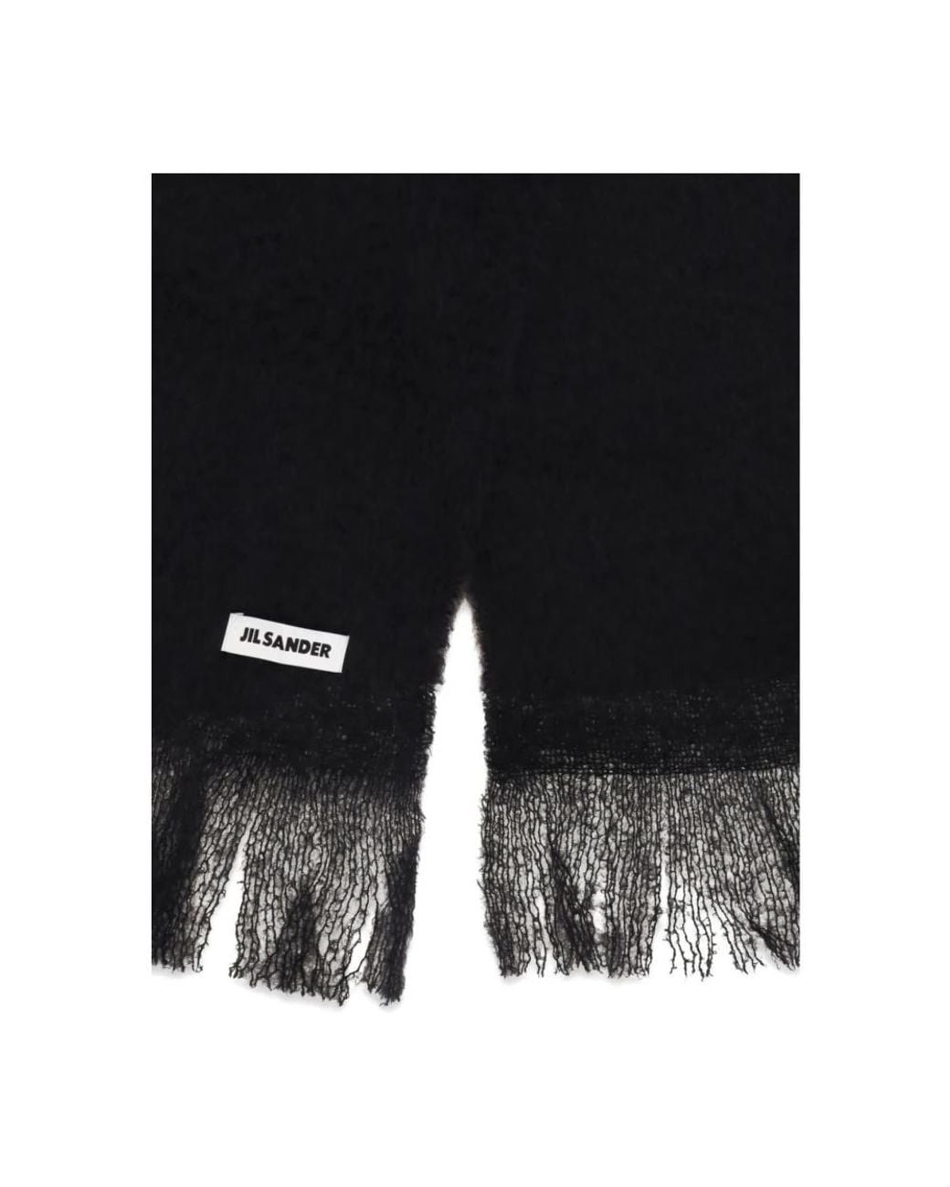 Jil Sander Black Winter Scarves