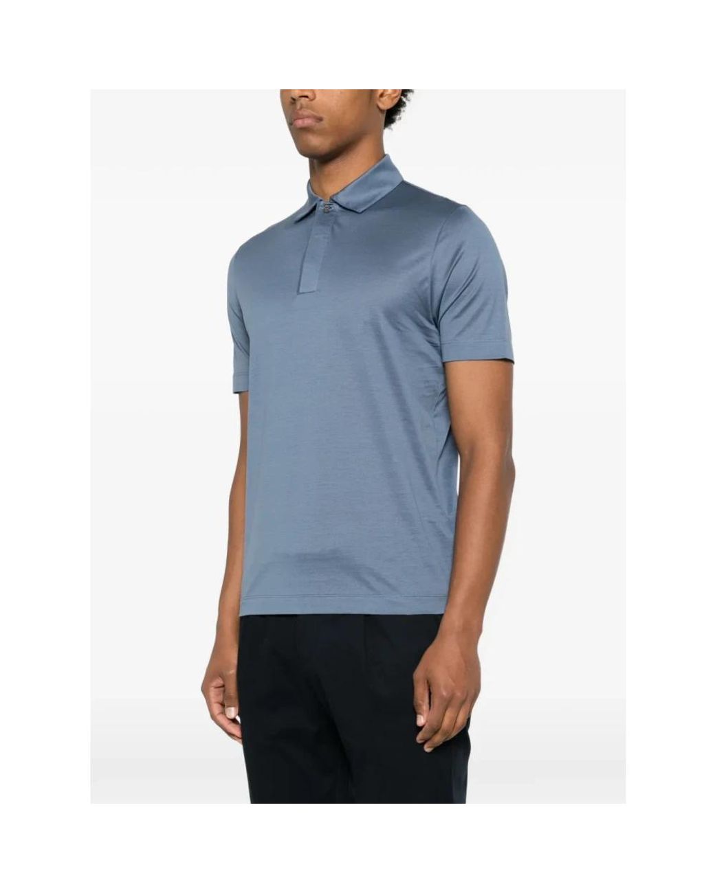 Canali Blue Polo Shirts for men