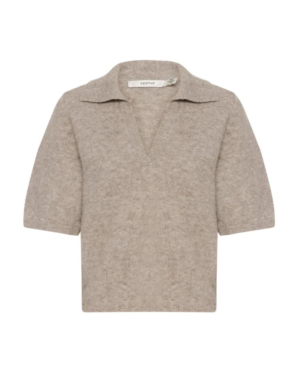 Gestuz Natural V-Neck Knitwear
