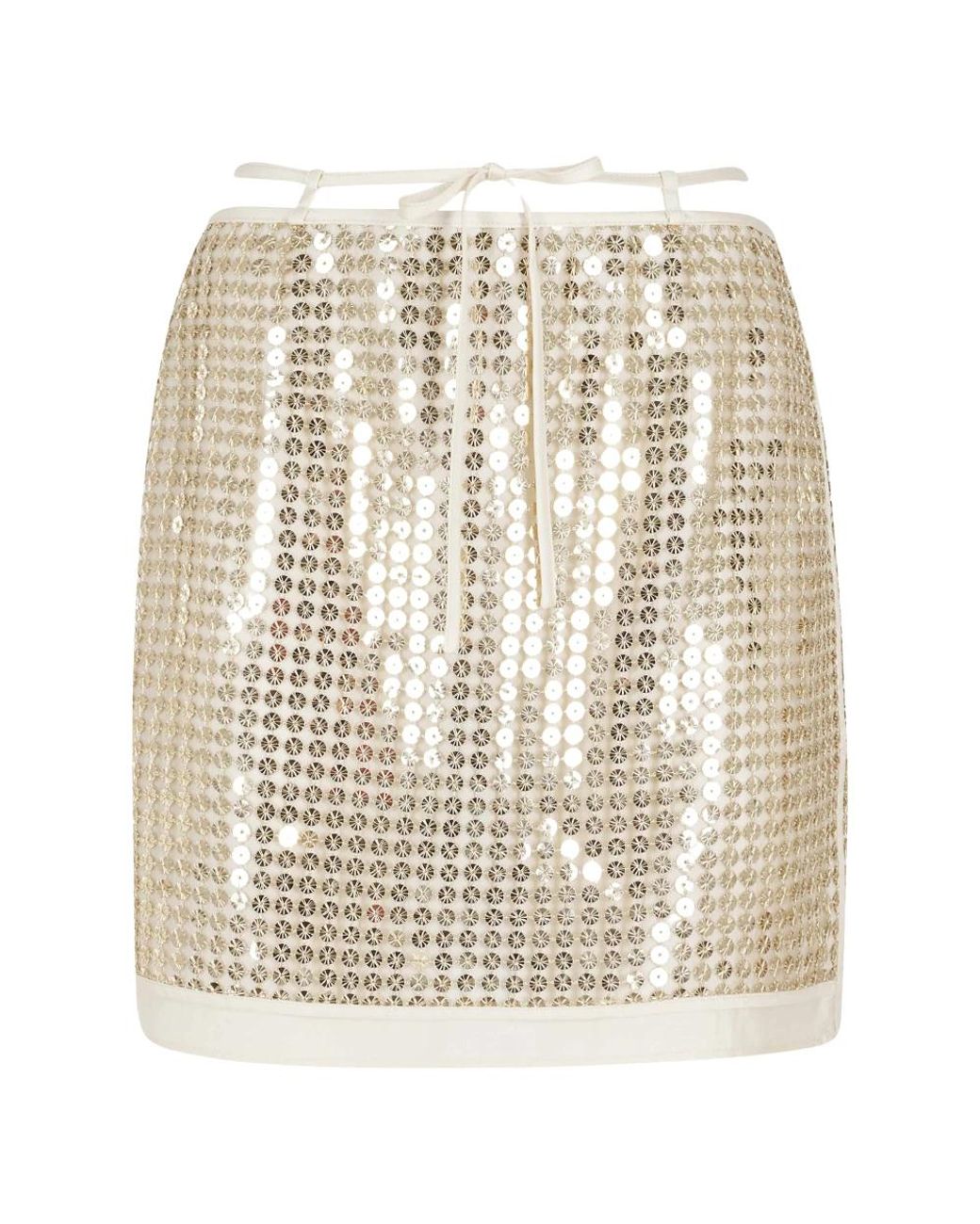Isabelle Blanche Natural Short Skirts