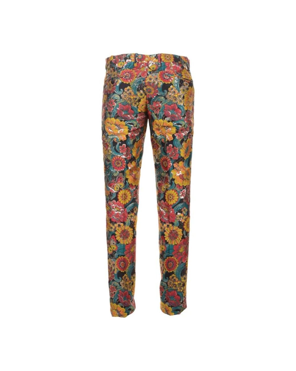 Dolce & Gabbana Multicolor Slim-Fit Trousers for men