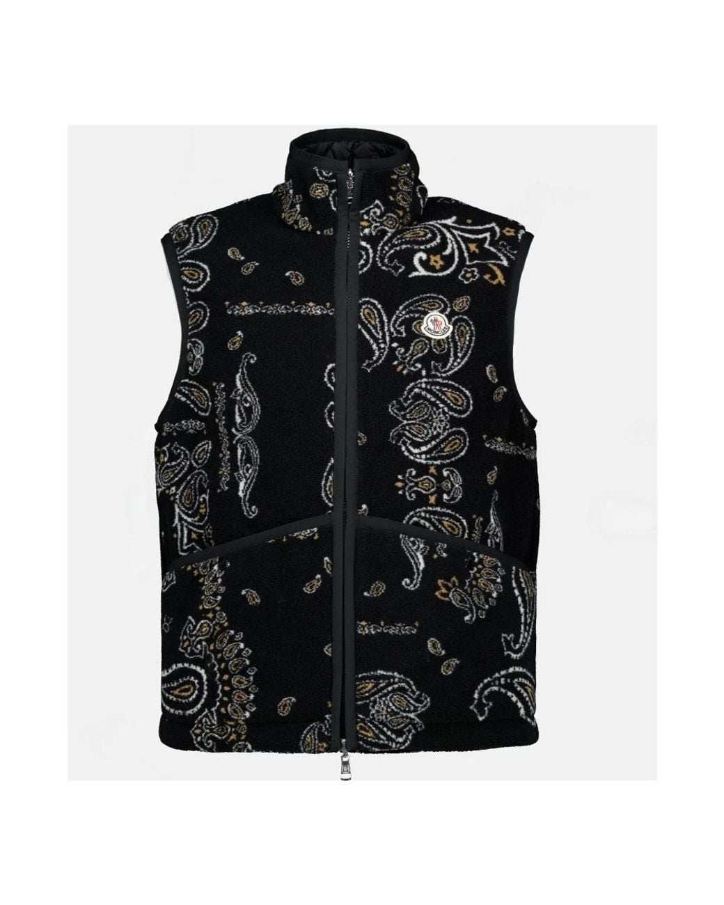 Moncler Black Waistcoats for men