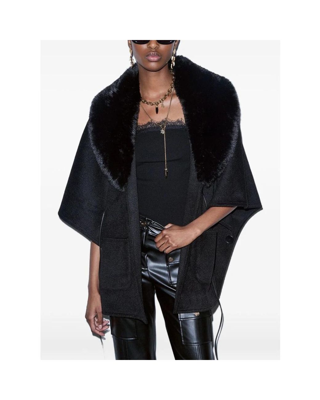 Liu Jo Black Ponchos