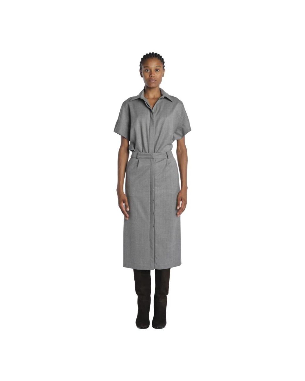 Crida Milano Gray Shirt Dresses