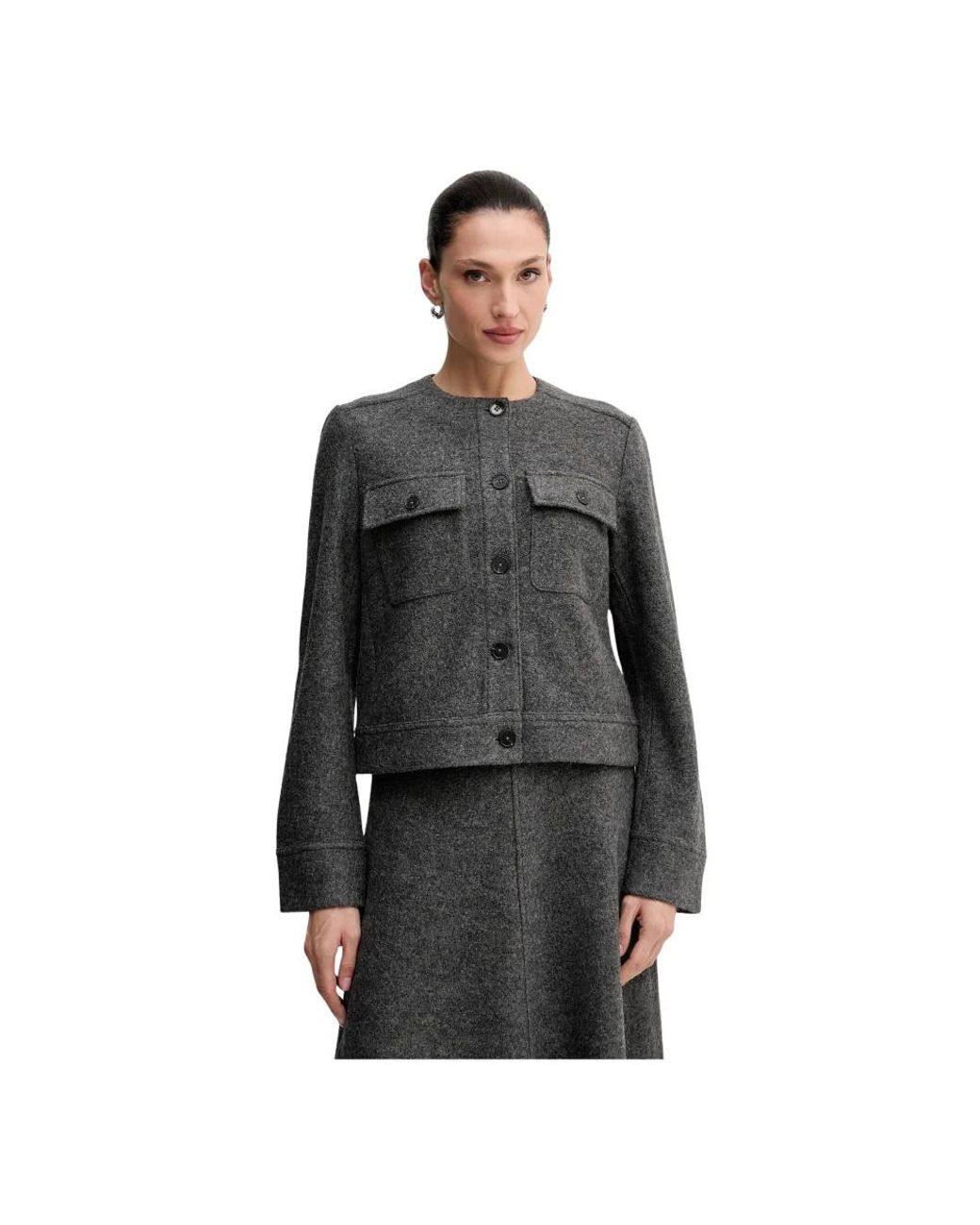 Marc O' Polo Button-Up Jacket in het Black