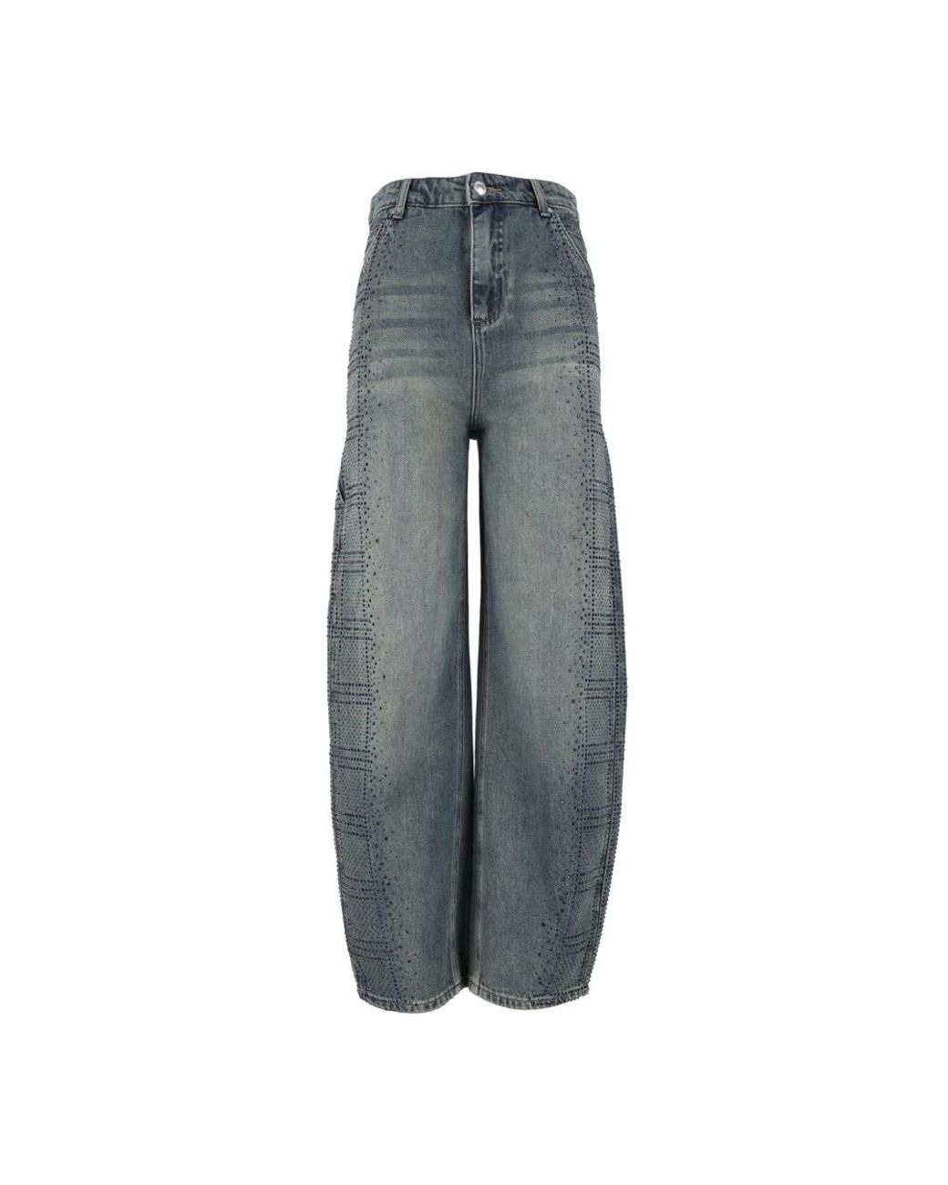 Ermanno Scervino Gray Loose Fit Jeans
