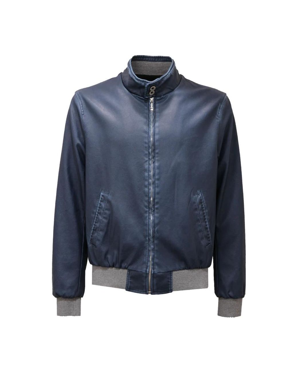 Leather Jackets Freedomday de hombre de color Blue