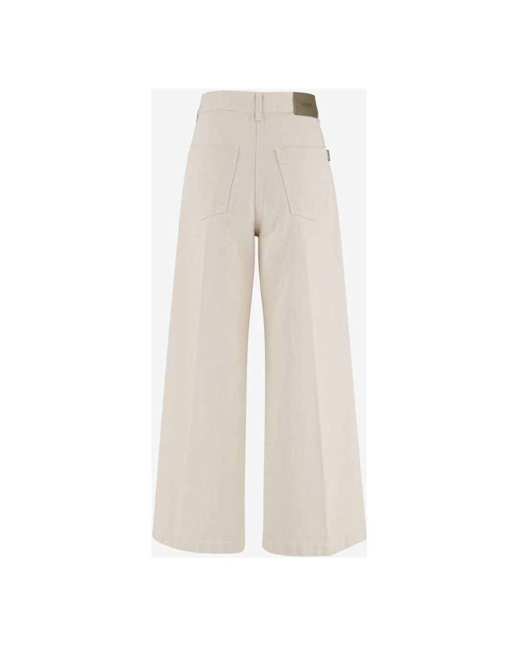 Wide Jeans Aspesi de color White