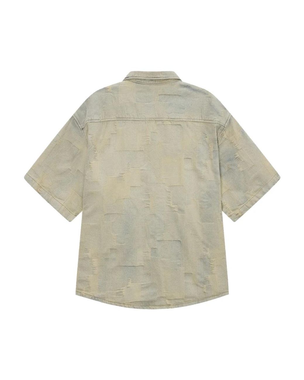 Acupuncture Patchwork-Hemd in Natural für Herren