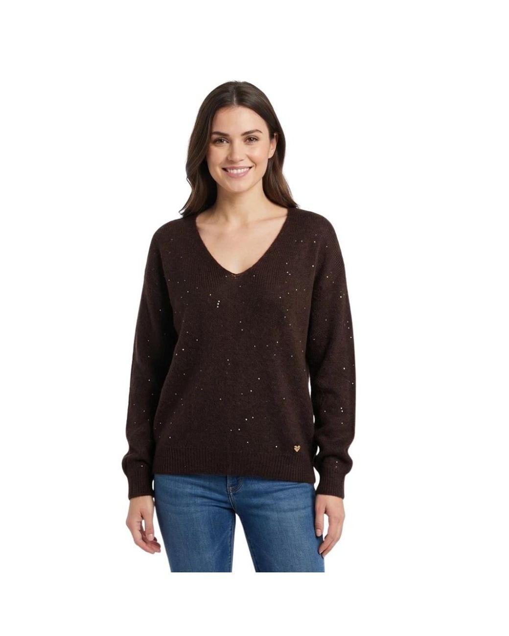 Amélie & Amélie Black V-Neck Knitwear