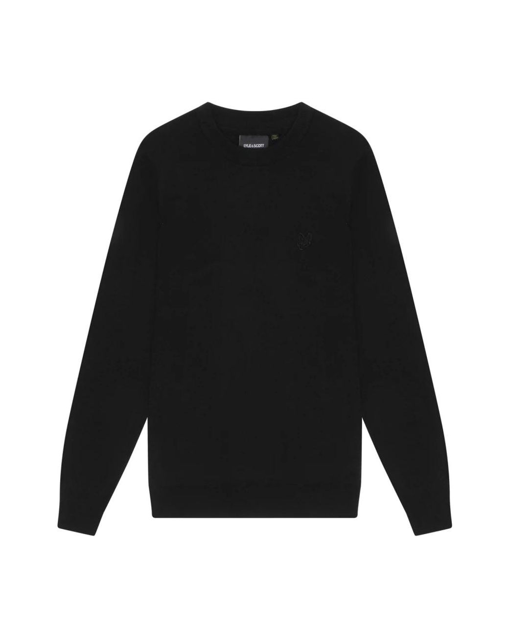 Lyle & Scott Black Round-Neck Knitwear for men