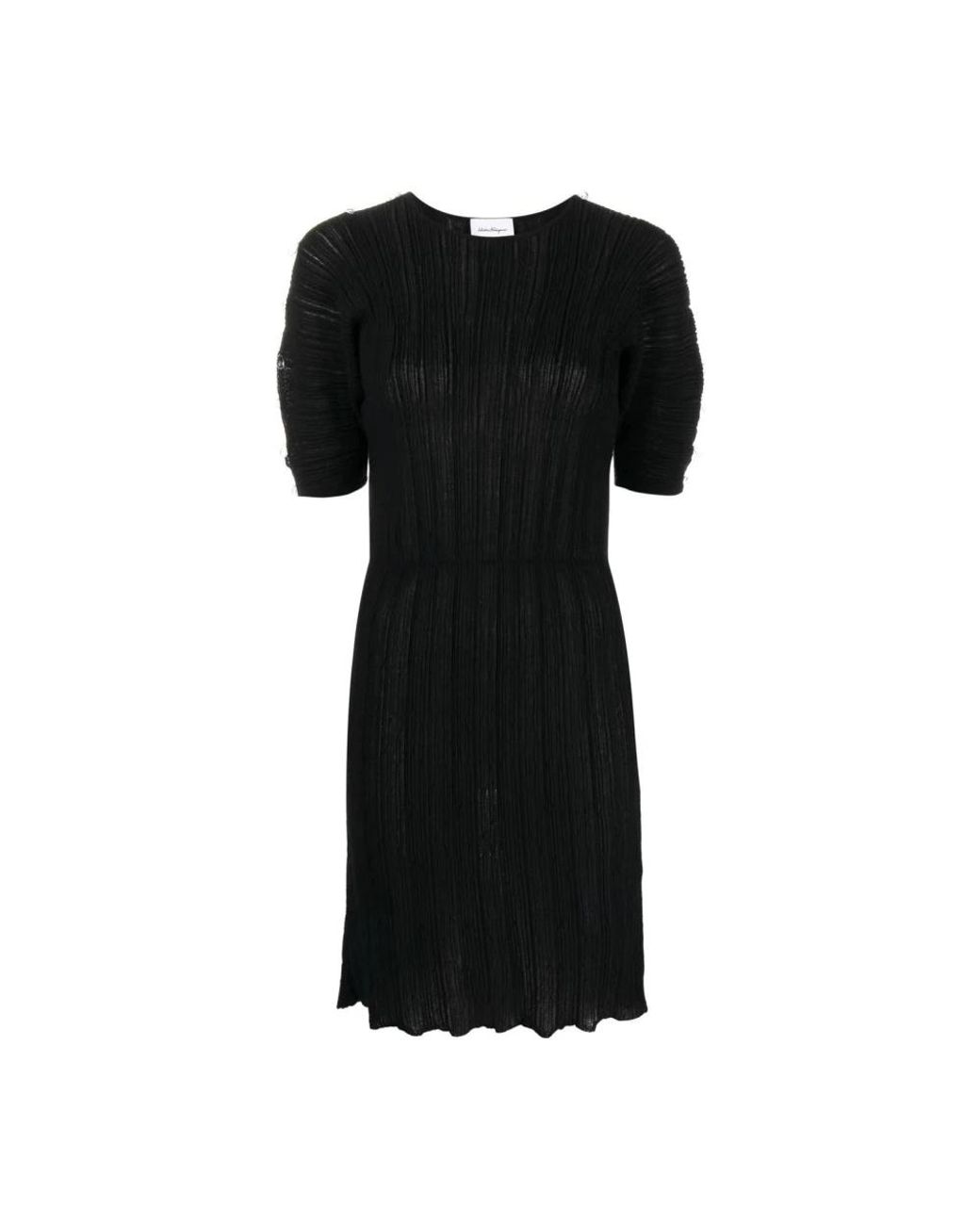 Ferragamo Black Short Dresses