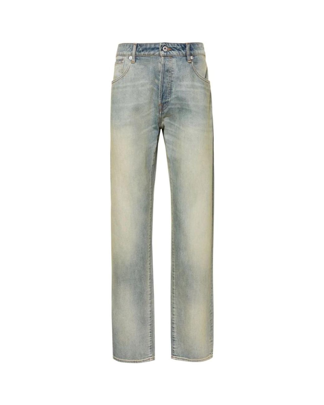 KENZO Gray Straight Jeans for men