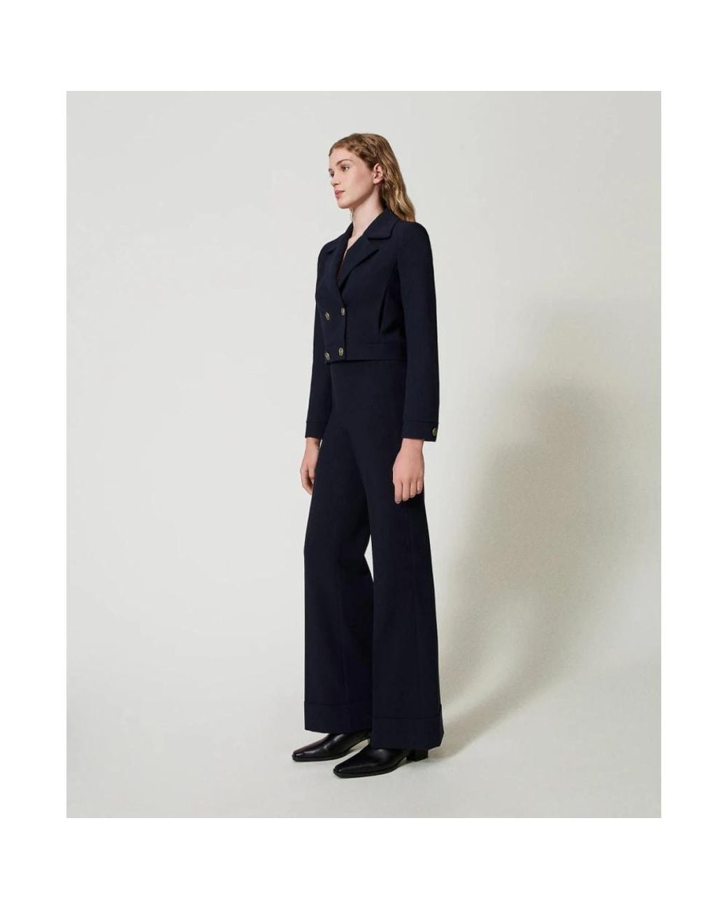 Twinset Black Wide Trousers