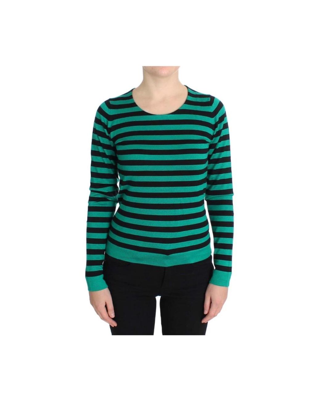 Dolce & Gabbana Green Round-Neck Knitwear