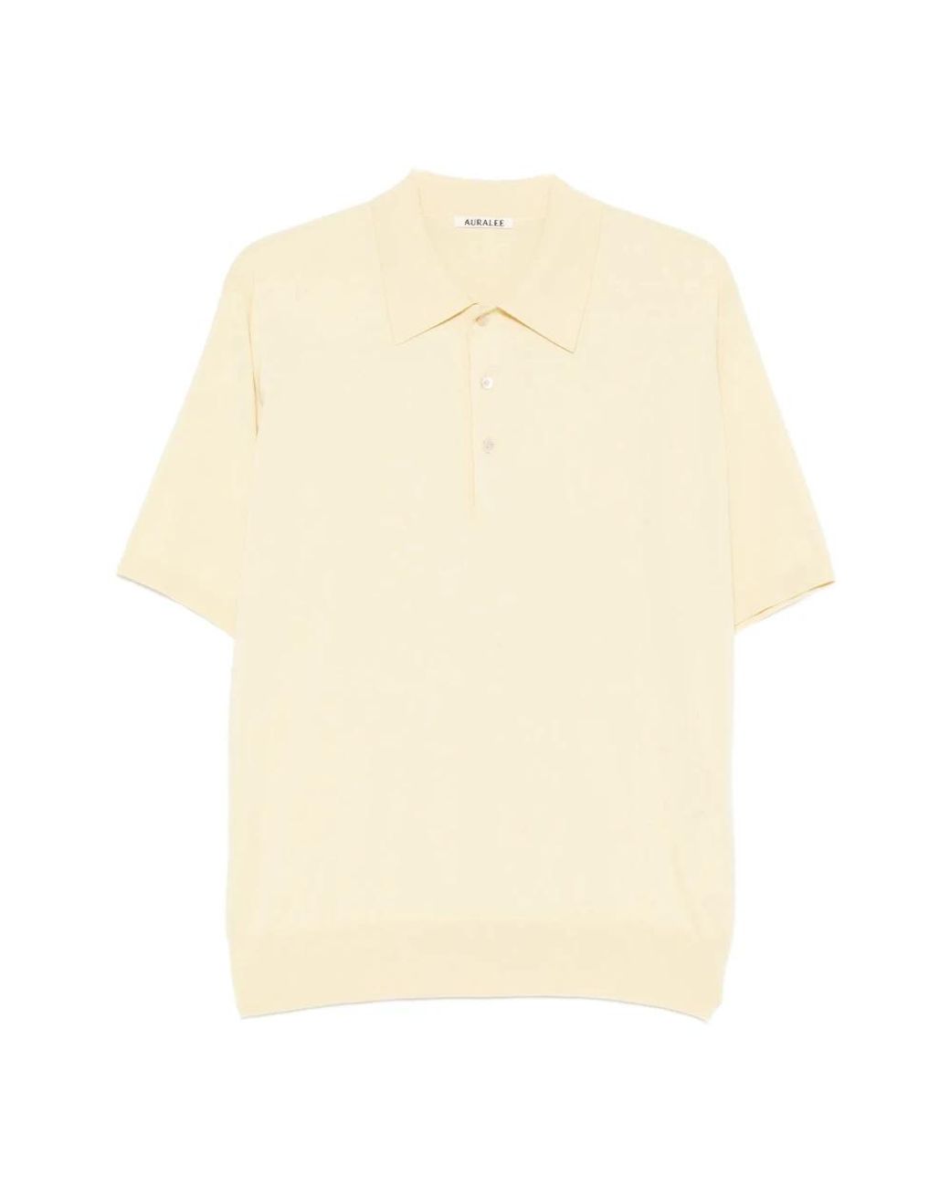 Auralee Natural Polo Shirts for men