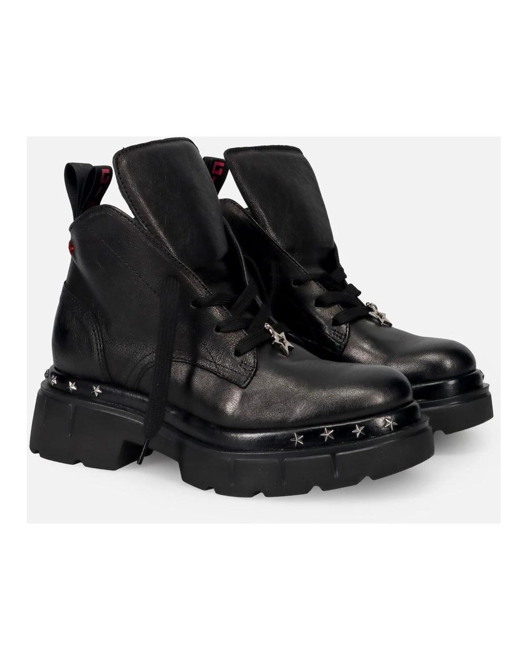 GIO+ Black Lace-Up Boots