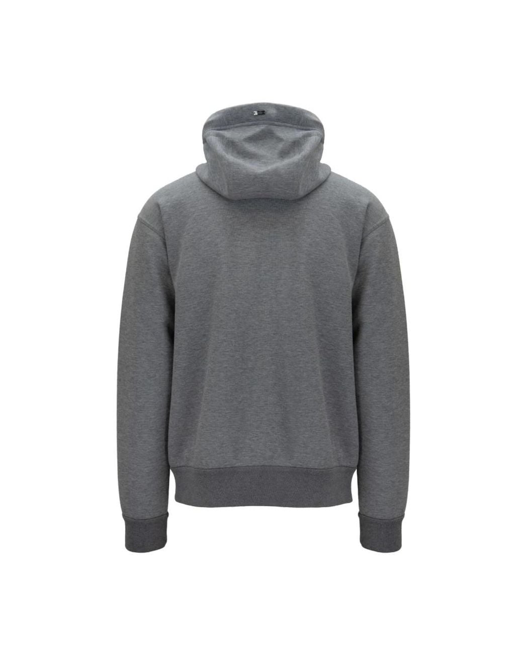 Herno Hoodies & Sweatvesten ,Grijs ,Katoen Herenjas Met Dubbele Capuchon in het Gray voor heren