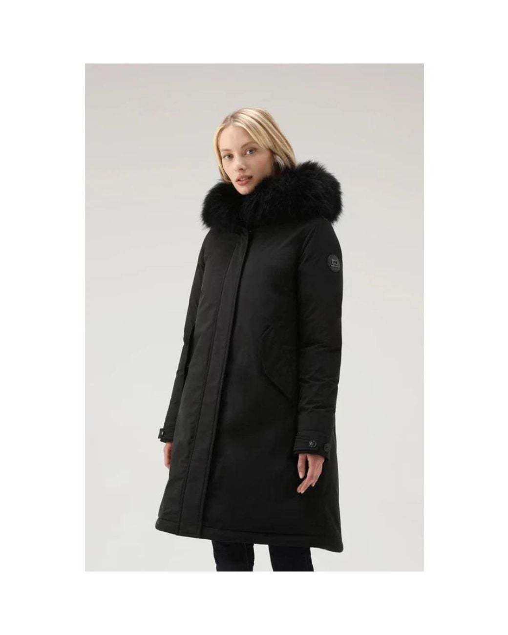 Woolrich Black Winter Jackets