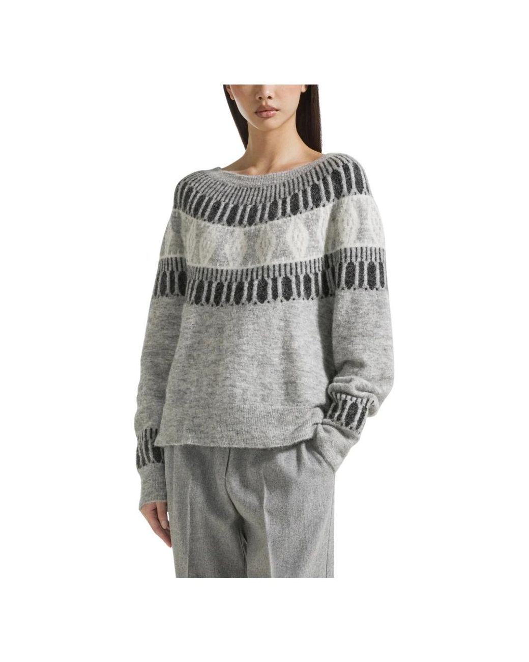 Seventy Gray Round-Neck Knitwear
