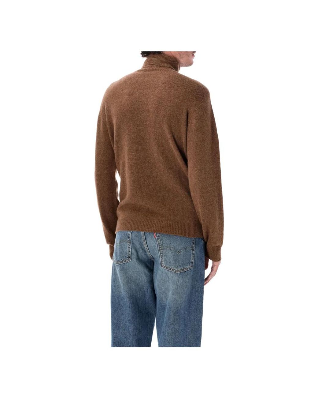 Roberto Collina Brown Turtlenecks for men