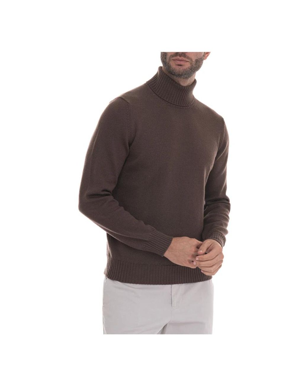 Gran Sasso Brown Turtlenecks for men