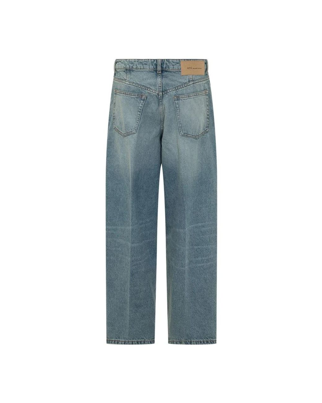 AMI Blue Wide Jeans