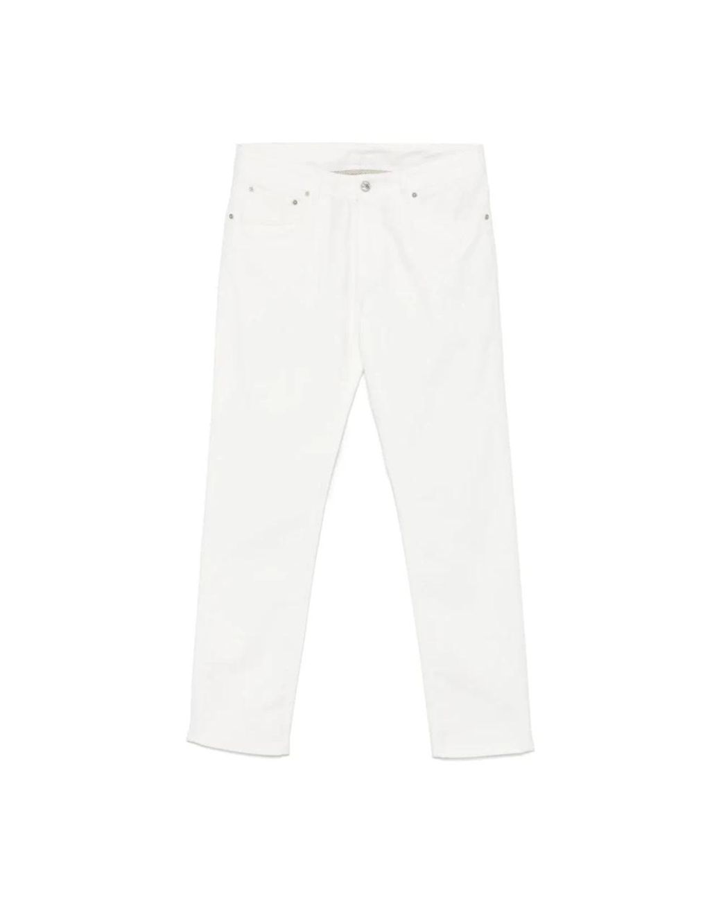 Etro White Slim Fit Jeans for men