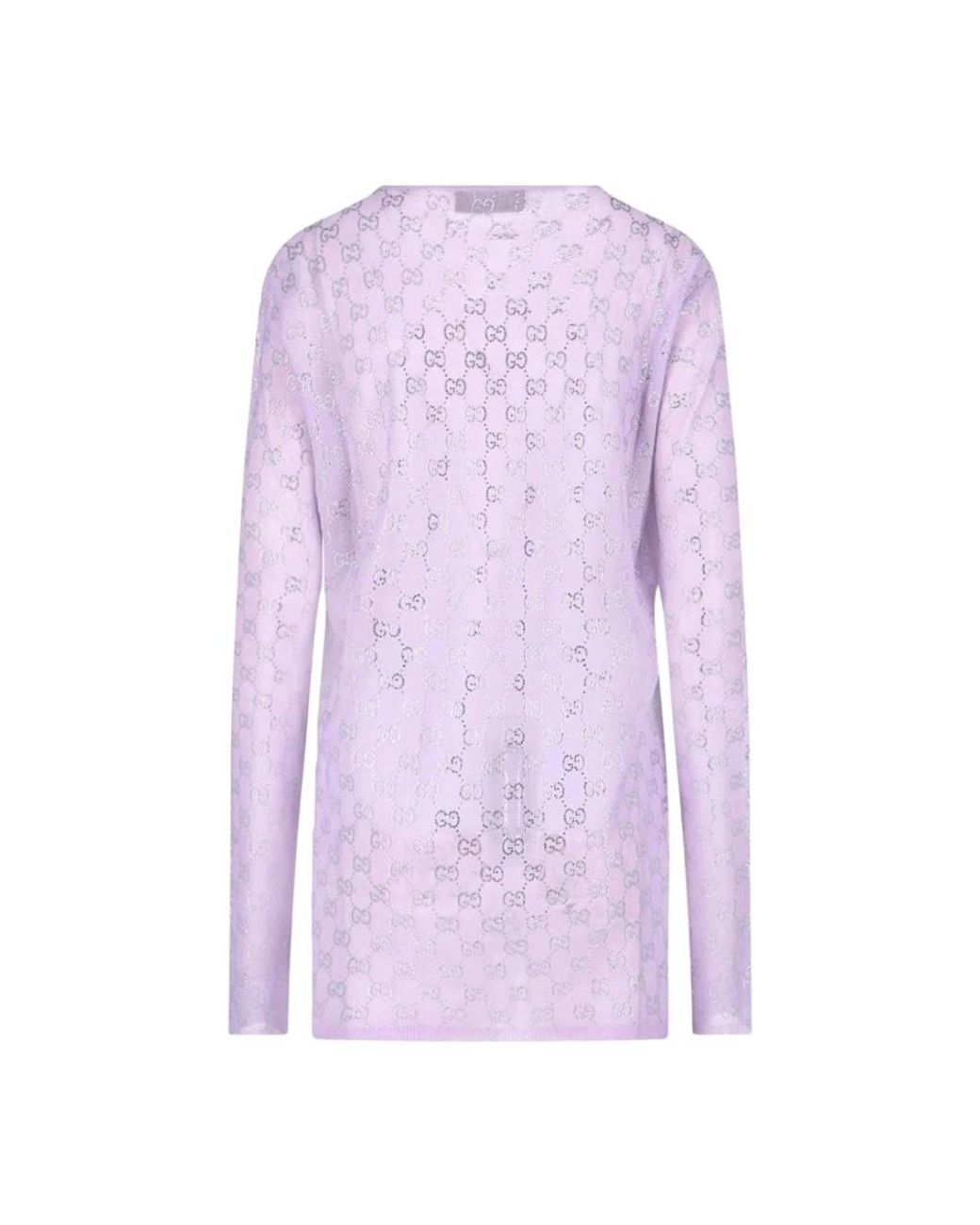 Gucci Purple L/S Rundhalspullover
