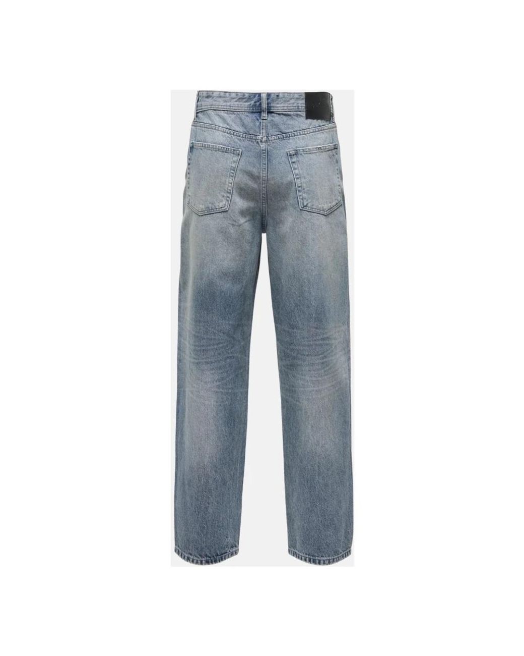 Only & Sons Blue Straight Fit Jeans for men