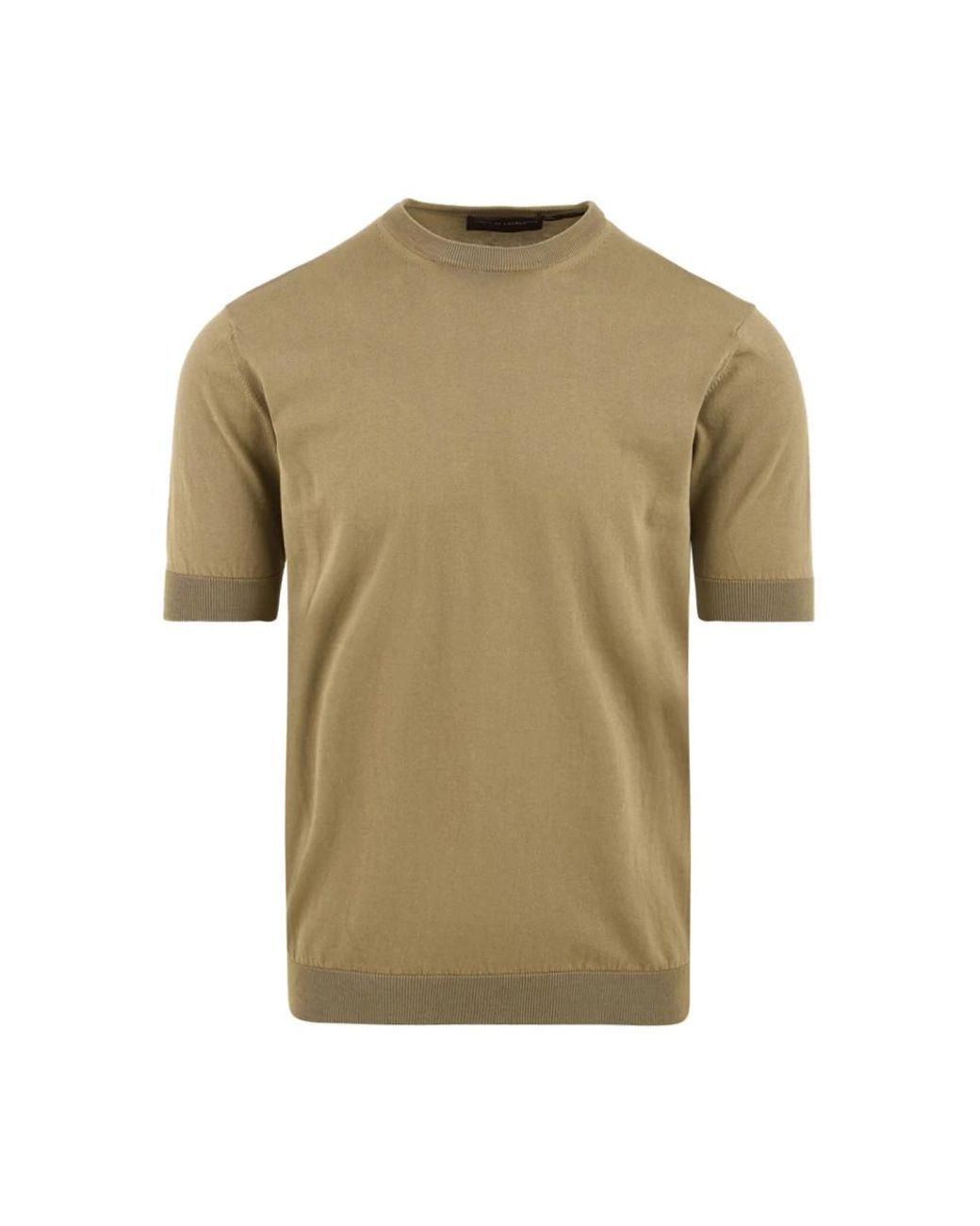 FILIPPO DE LAURENTIIS Green Round-Neck Knitwear for men