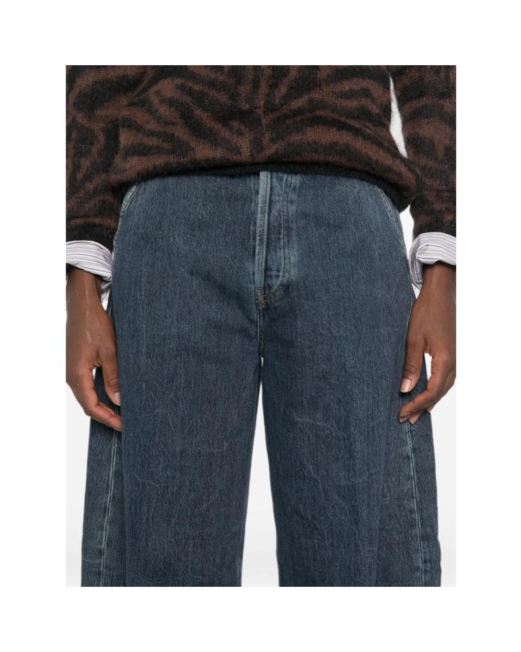 Dondup Blue Loose Fit Jeans