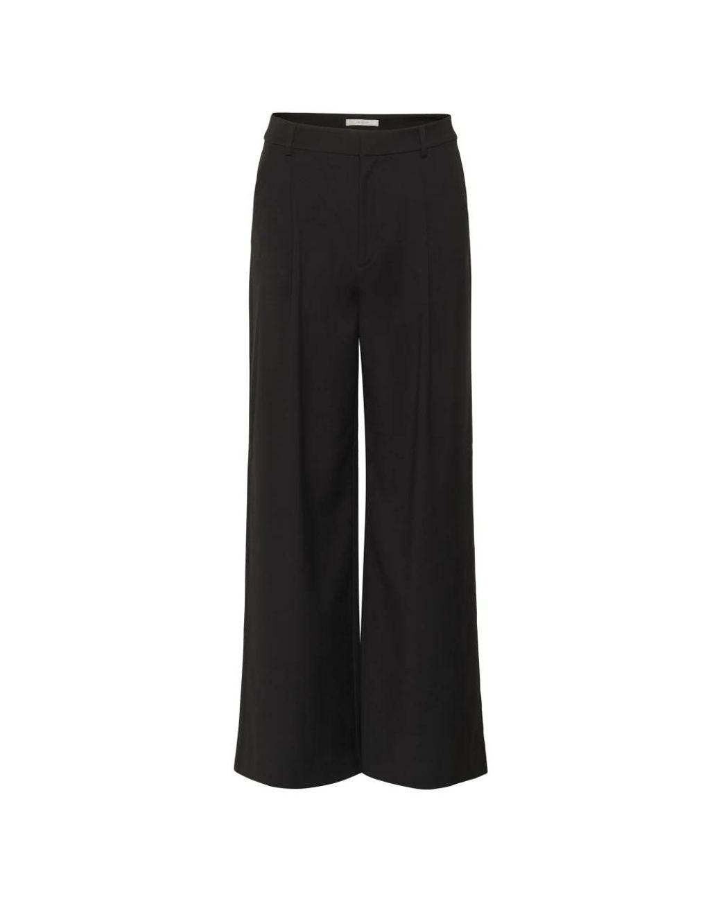 Gestuz Broeken ,Zwart ,Polyester Gzpaula Bukser in het Black