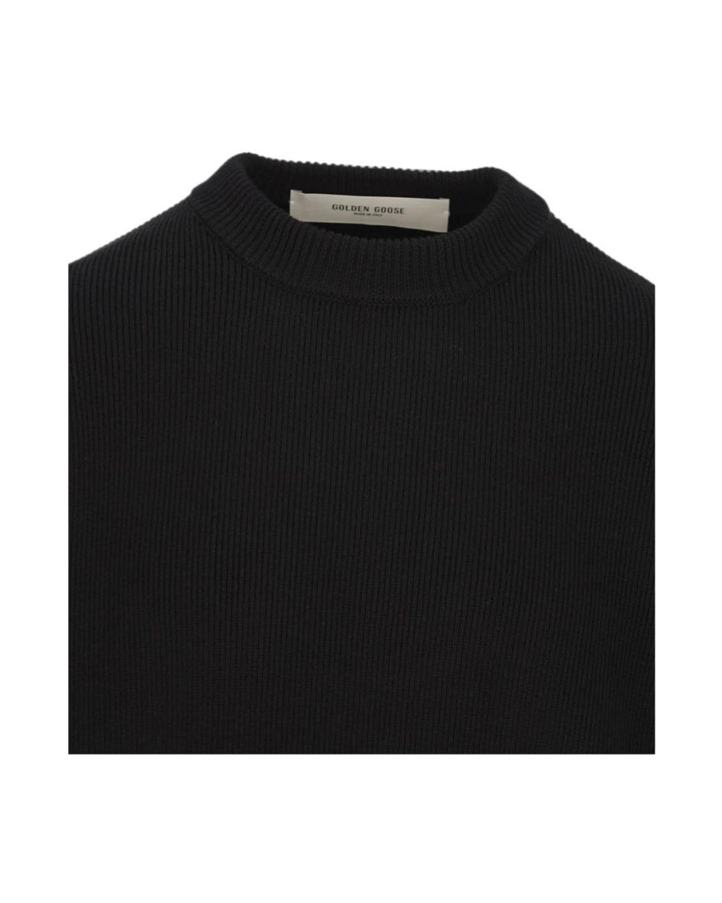 Golden Goose Deluxe Brand Black Round-Neck Knitwear for men