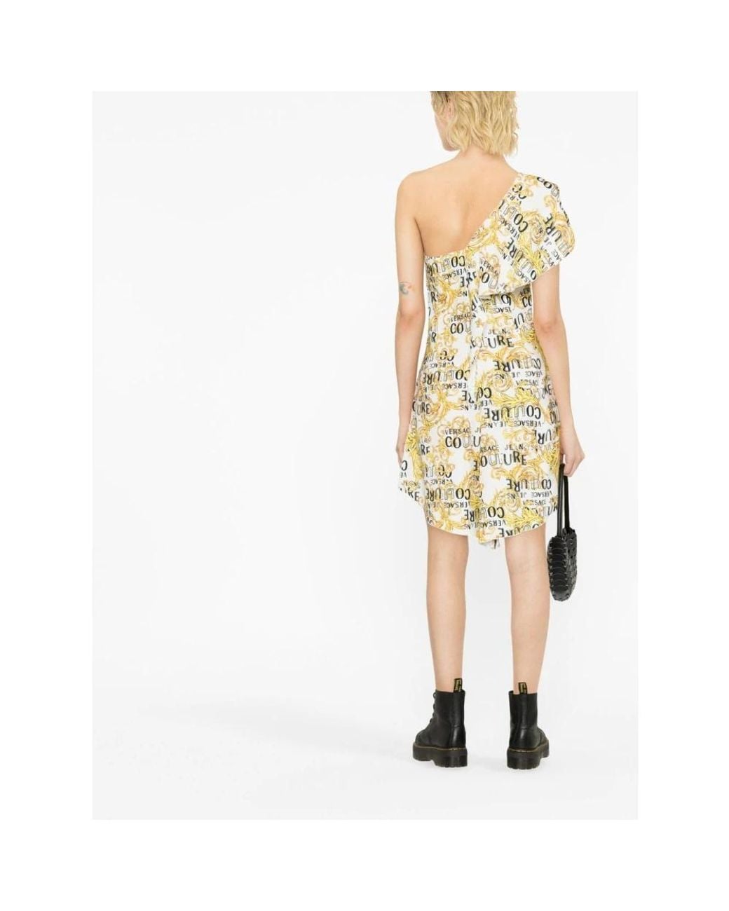 Versace Jeans Couture Metallic Short Dresses