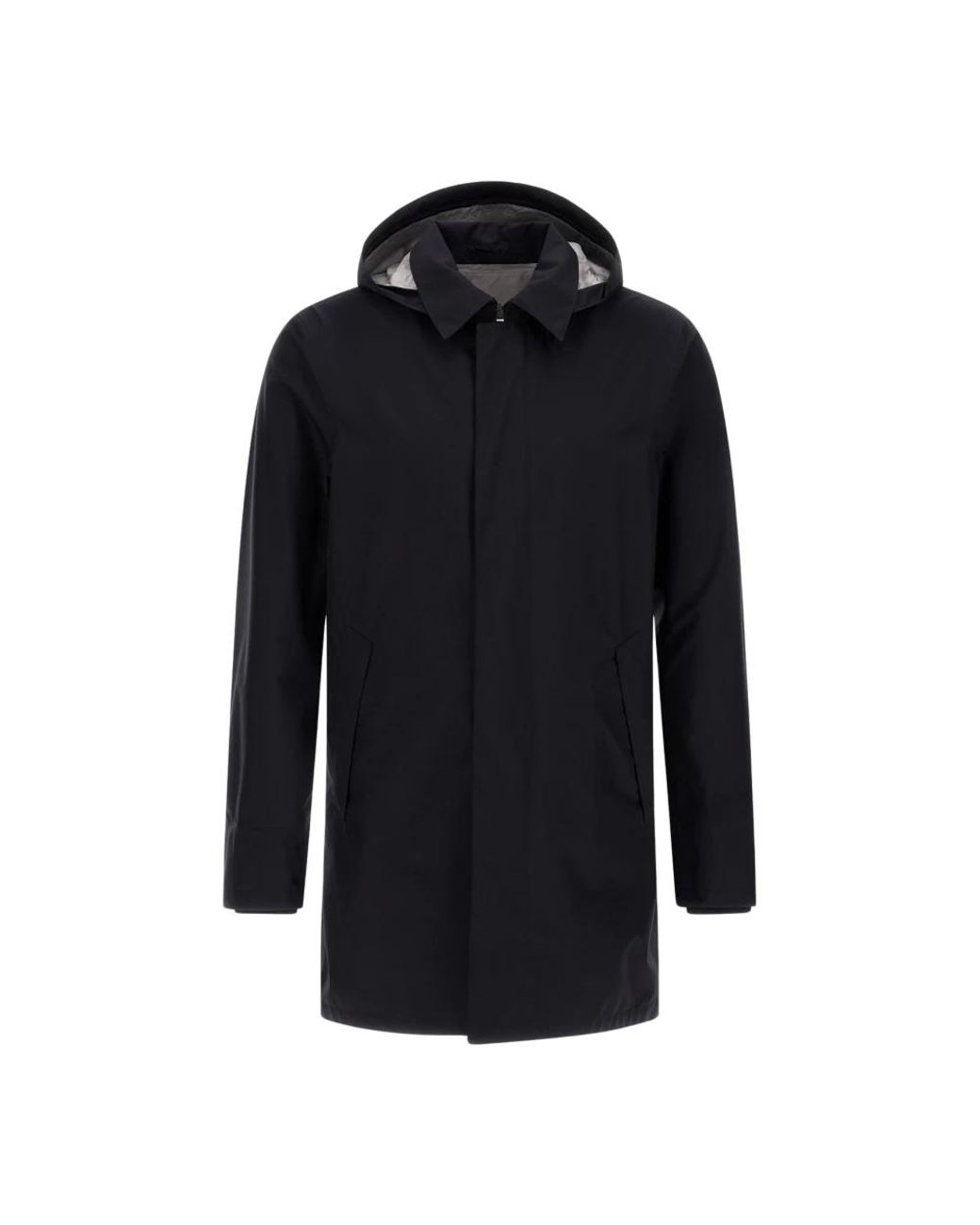 Herno Jassen ,Zwart ,Polyester Zwarte Waterdichte Gore-Tex Jas in het Blue voor heren